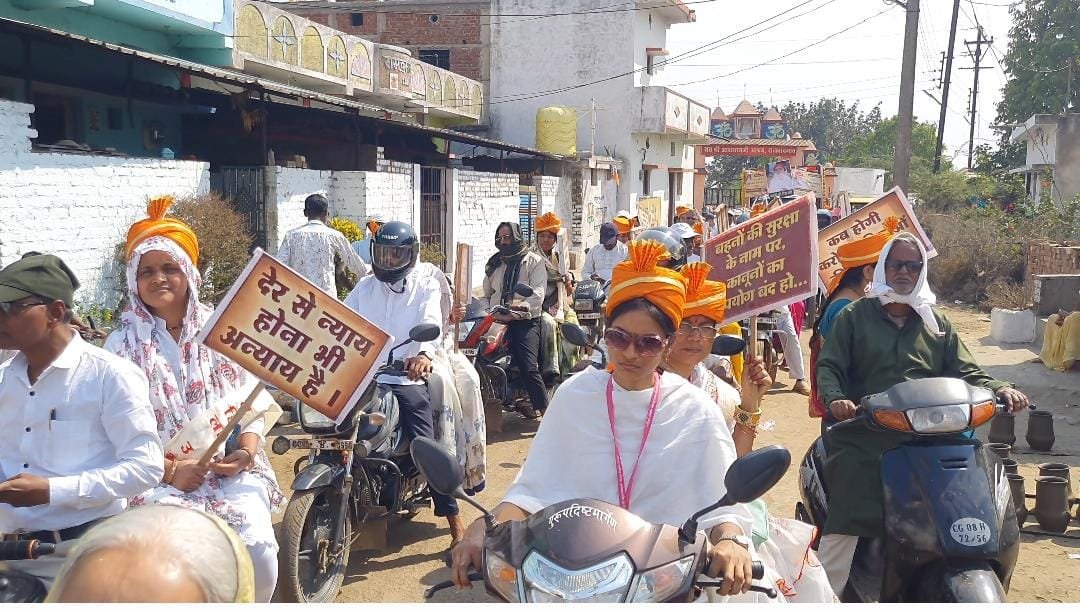 (राजनांदगांव)  महिला दिवस पर निकली संस्कृति रक्षा यात्रा