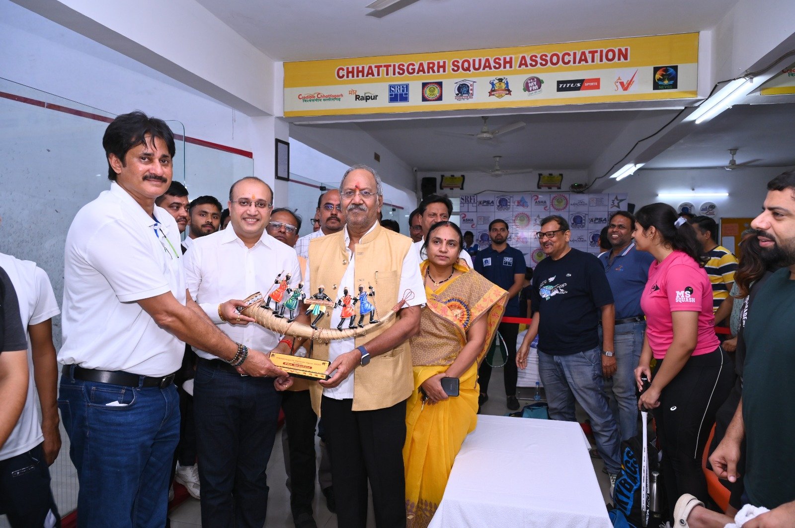 (रायपुर) छ.ग. स्क्वैश ओपन चैंपियनशिप 2024 का विधिवत शुभारंभ