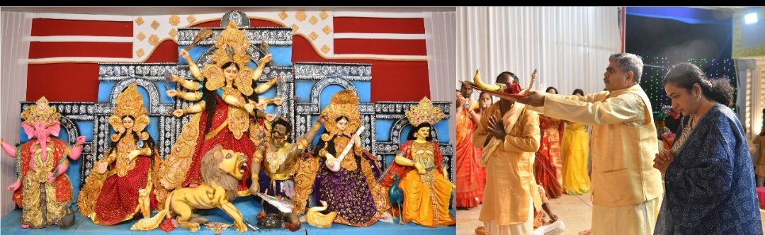 (कोरबा) 55 वर्षों से परंपरा को संजोए बालकोनगर दुर्गा पूजा उत्सव