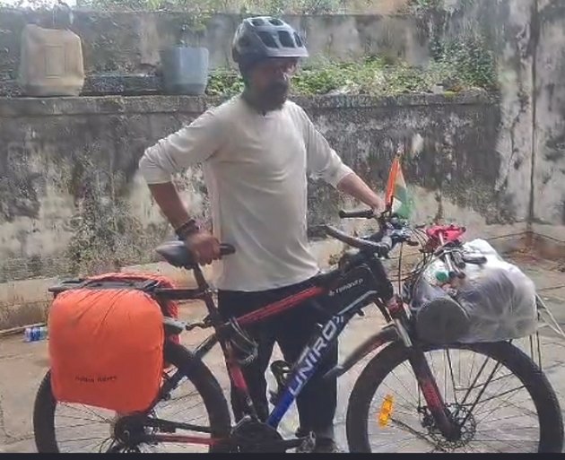 (कोरबा) साइकिल के सहारे आदित्य पूर्ण करेंगे राम वन गमन यात्रा