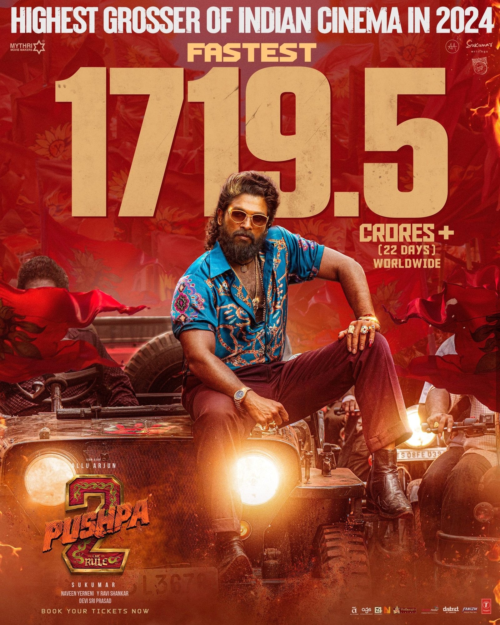 पुष्पा 2 ने भारत में 1128 करोड़ और वल्र्डवाइड की 1719 करोड़ की कमाई, अब जल्द टूटेगा बाहुबली 2 का रिकॉर्ड 