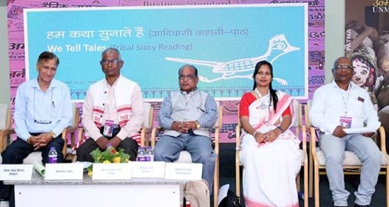 (भिलाईनगर) अंतरराष्ट्रीय साहित्य महोत्सव में दीनदयाल साहू की छत्तीसगढ़ी कहानी बैलागाड़ी को मिली भरपूर प्रशंसा