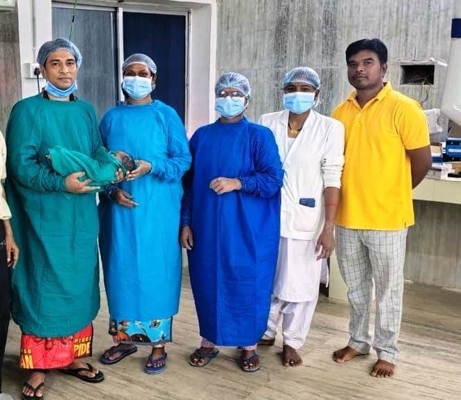 (रायपुर) सीएचसी मोहला में हुआ सफल सिजेरियन ऑपरेशन, जच्चा-बच्चा दोनों स्वस्थ