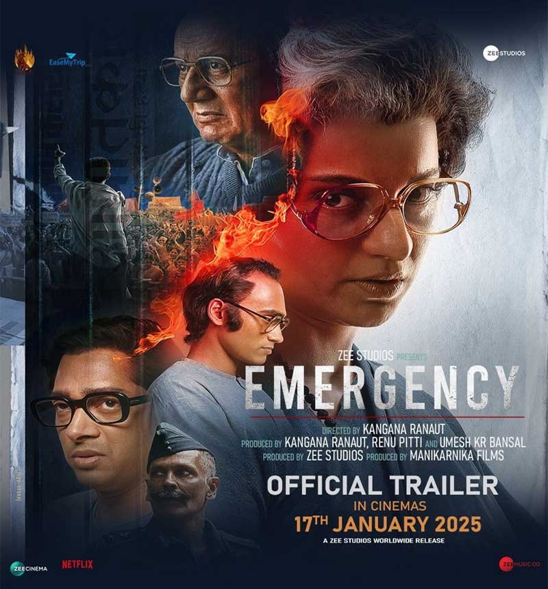 इमरजेंसी का दूसरा ट्रेलर रिलीज, पूर्व प्रधानमंत्री इंदिरा गांधी के किरदार में खूब जंच रहीं कंगना रनौत