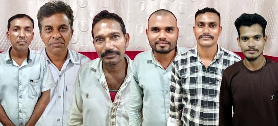 (गरियाबंद) गरियाबंद पुलिस ने 50 हजार 2 सौ रूपये के साथ 6 जुआडिय़ों को जुआ खेलते रंगे हांथों दबोचा