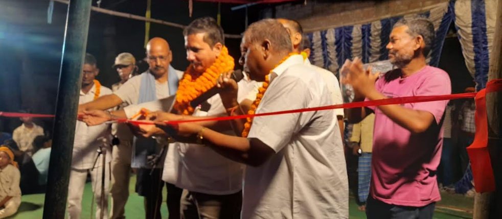 दरियापुर दुर्गा मंदिर पर संस्कृतिक कार्यक्रम का आयोजन हुआ