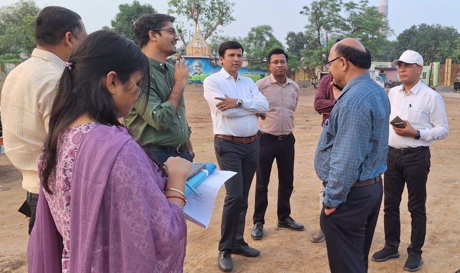 (कोरबा) किया राज्योत्सव स्थल का निरीक्षण