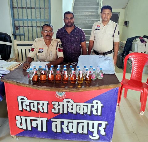 (बिलासपुर) अवैध शराब बेचते एक गिरफ्तार
