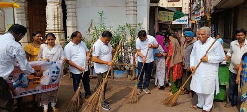 (दुर्ग) नगरीय निकायों में चलायी गई सामूहिक स्वच्छता अभियान