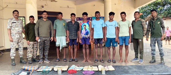 (बीजापुर) एक लाख के ईनामी सहित 7 माओवादी गिरफ्तार