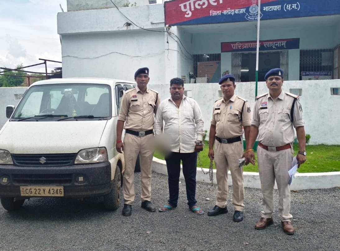 (बलोदा-बाजार) ग्राम नवागांव सोनाखान में मवेशियों की तस्करी करने वाले मामले में एक आरोपी को किया गया गिरफ्तार