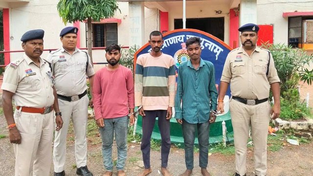 (रायपुर) मामूली विवाद पर हुई थी अभनपुर में युवकी की हत्या,तीन गिरफ्तार