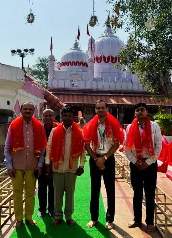 (जगदलपुर )बस्तर सांसद महेश कश्यप का चंडीगढ़ दौरा: माता मनसा देवी मंदिर में दर्शन, मंत्रियों से सौहार्दपूर्ण भेंट