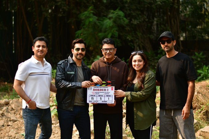 वरुण धवन ने शुरू की बॉर्डर 2 की शूटिंग, सेट से सामने आई पहली तस्वीर