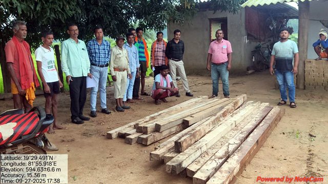 (जगदलपुर) अवैध साल चिरान को लेकर वन विभाग की बड़ी कार्रवाई
