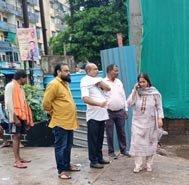  (रायपुर) वार्डों में जलभराव की स्थिति की जायजा लेने निकले जोन प्रभारी एवं पार्षदों ने