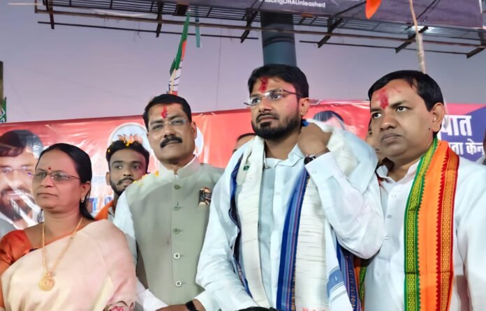 (कोरबा) भाजपा युवा मोर्चा प्रदेश अध्यक्ष राहुल टिकरिहा के प्रथम कोरबा प्रवास पर हुआ भव्य स्वागत