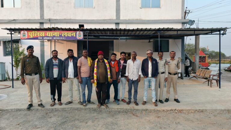 (बलौदा बाजार) ग्राम तिल्दा (डोंगरा) में रेत की चोरी करने वाले 08 आरोपियों को किया गया गिरफ्तार