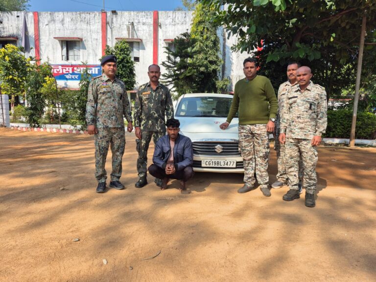 (कांकेर) कार चोरी करने वाले आरोपी को कोरर पुलिस ने किया गिरफ्तार