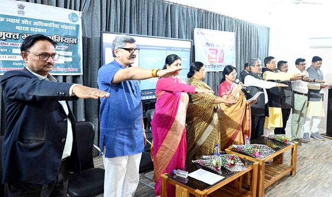 (दुर्ग) नशा मुक्त भारत अभियान की 5वीं वर्षगाँठ पर जिले में व्यापक जागरूकता और शपथ कार्यक्रम आयोजित