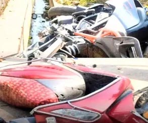 (बिलासपुर) सकरी क्षेत्र में भीषण सड़क दुर्घटना, दो की मौत, दो घायल