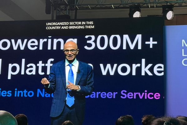 (दिल्ली)भारत 2030 तक दुनिया का सबसे बड़ा डेवलपर समुदाय बनने की राह पर अग्रसर : सत्य नडेला