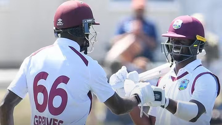 न्यूजीलैंड बनाम वेस्टइंडीज: जस्टिन ग्रीव्स ने दोहरा शतक जड़कर ड्रॉ कराया पहला टेस्ट, ये बने रिकॉर्ड्स