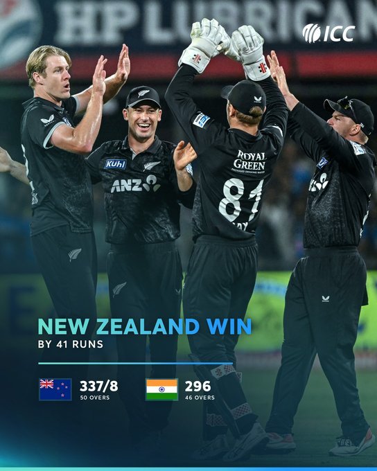 कोहली का शतक गया बेकार, न्यूजीलैंड ने पहली बार भारत में वनडे सीरीज जीतकर रचा इतिहास