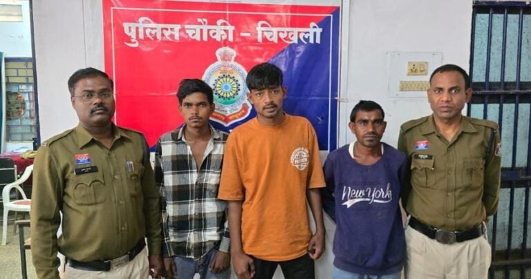 (राजनादगांव) अशांति फैलाने वाले 3बदमाश गिरफ्तार