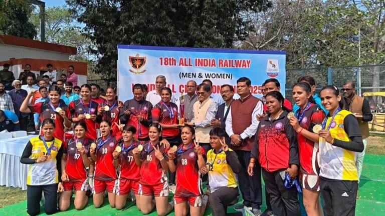 (बिलासपुर)दक्षिण पूर्व मध्य रेलवे की महिला हैंडबॉल टीम ने रचा इतिहास