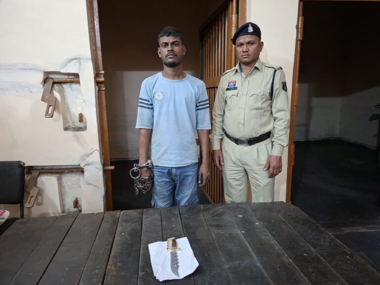 सिंघानिया चौक में चाकू लहराकर दहशत फैलाने वाला युवक गिरफ्तार