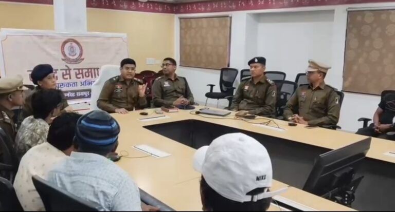 “संवाद से समाधान” के तहत डी.जे./धुमाल संचालकों के साथ पुलिस का संवाद,नियमों के पालन पर बनी सहमति