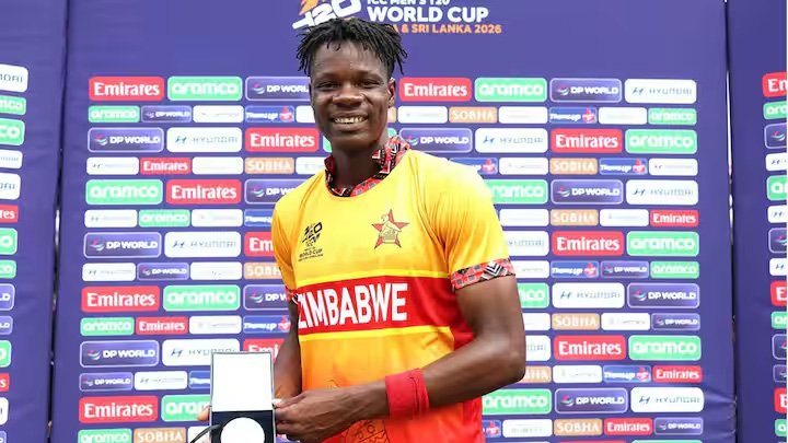 टी-20 विश्व कप 2026: ब्लेसिंग मुजारबानी ने झटका पहला 4 विकेट हॉल, पूरे किए 100 विकेट