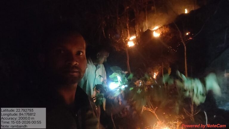 (जशपुरनगर)वन विभाग की तत्परता से टली बड़ी वन क्षति