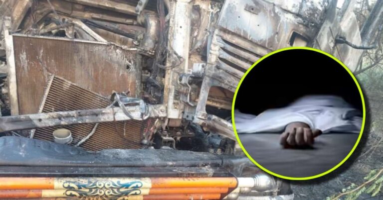 (बांदा)बांदा में भीषण सड़क हादसा : दो ट्रेलरों की आमने सामने भिड़ंत, 3 लोगों की जिंदा जलकर मौत