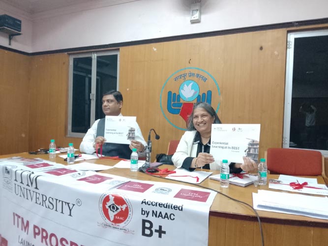 ITM यूनिवर्सिटी ने एडमिशन 2026 का प्रास्पेक्टस किया लॉन्च, युवाओं को मिल रहे बड़े रोजगार के अवसर – डॉ. लक्ष्मी मूर्ति