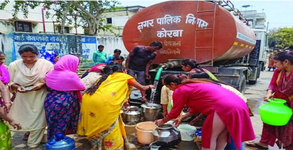 (कोरबा) केंदईखार बस्ती में पानी की किल्लत, लोग परेशान