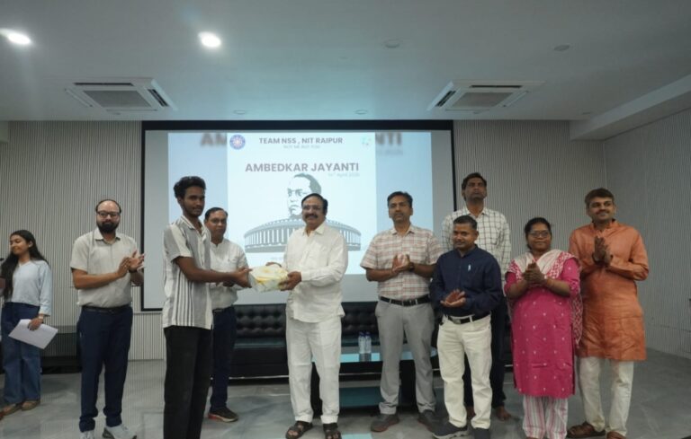 (रायपुर) एनआईटी रायपुर में भारत रत्न डॉ. बी.आर. अंबेडकर की जयंती पर भव्य कार्यक्रम का आयोजन