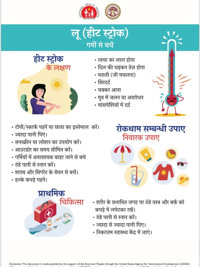 (जशपुर) लू.तापघात से बचाव हेतु जिला प्रशासन सतर्क