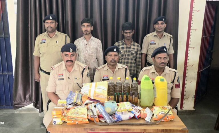 (जांजगीर-चांपा) किराना दुकान में चोरी का खुलासा : 2 शातिर चोर गिरफ्तार