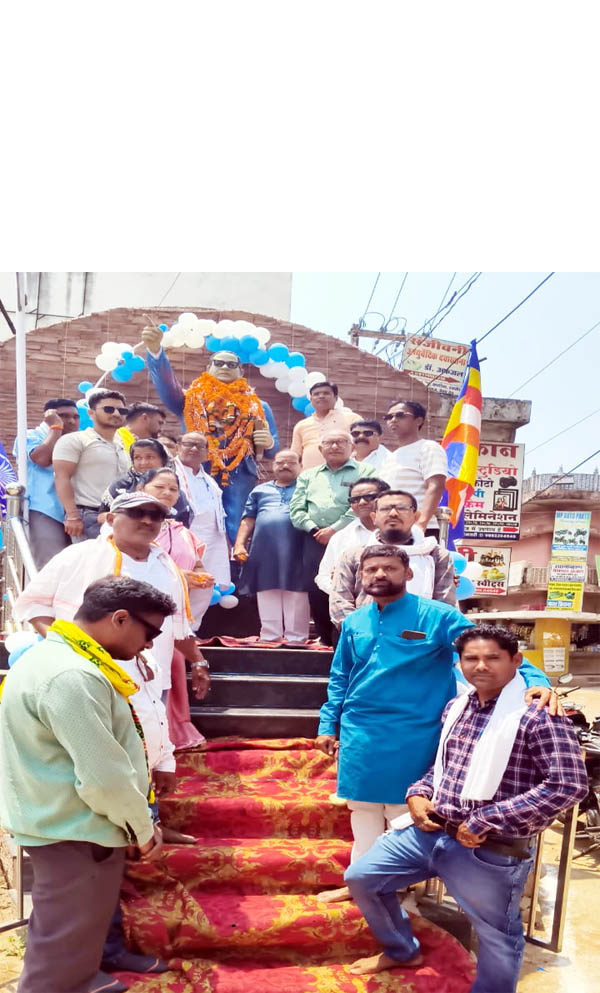 (धमतरी) कांग्रेस भवन में मनाई गई अंबेडकर जयंती