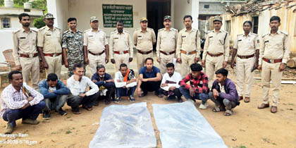 (बलरामपुर) अंतरराज्यीय तेंदुआ खाल तस्करी गिरोह का पर्दाफाश, 9 आरोपी गिरफ्तार