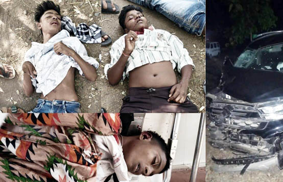 (मुंगेली) मुंगेली-बिलासपुर नेशनल हाईवे पर भीषण हादसा: कार-बाइक टक्कर में 3 दोस्तों की मौत