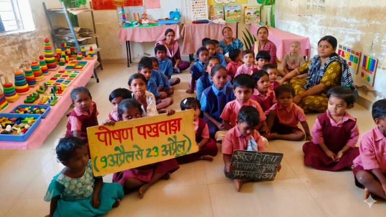 (सुकम)सुकमा जिले की बालवाडिय़ों में पोषण पखवाड़ा प्रारंभ