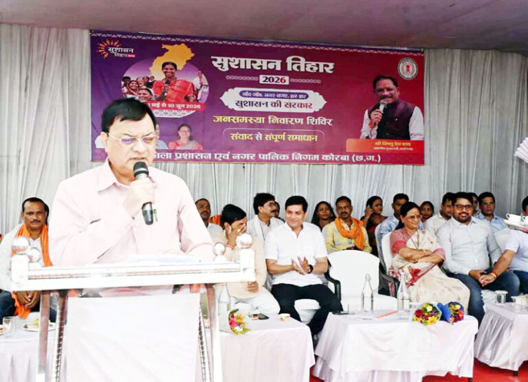 (कोरबा) तपती गर्मी में मुख्यमंत्री गांव-गांव, गली-गली घूमकर जनसमस्याओं के ले रहे जानकारी, करा रहे निराकरण – उद्योग मंत्री