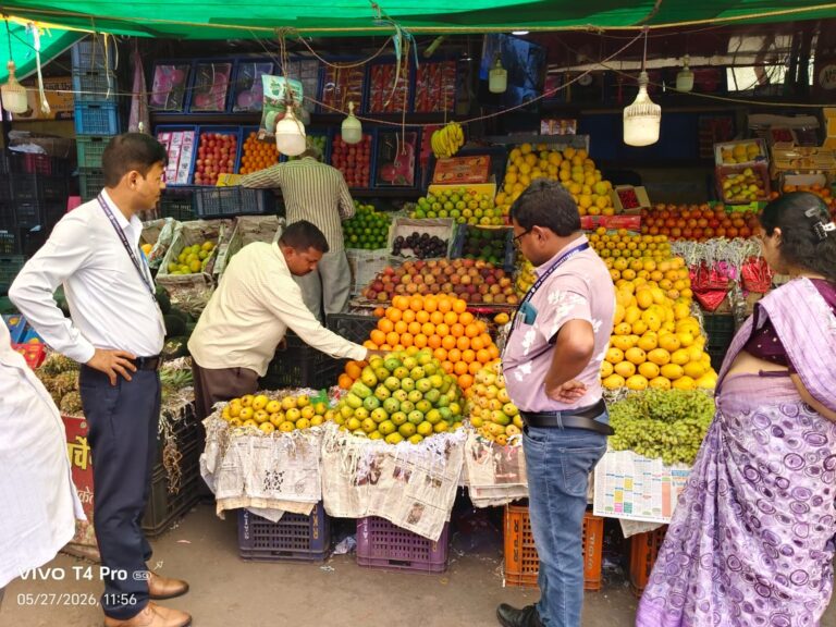 (रायपुर)ग्रीष्म ऋतु में सुरक्षित फल उपलब्ध कराने खाद्य विभाग का विशेष अभियान