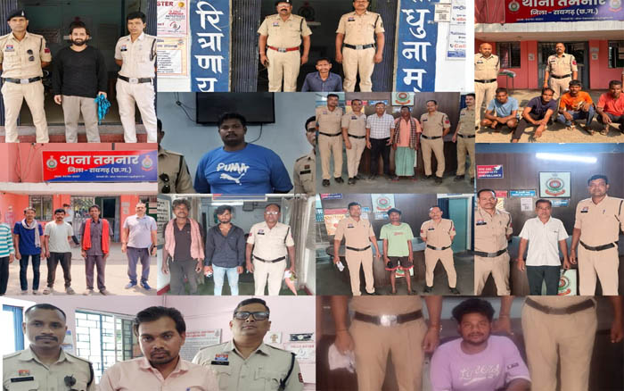 (रायगढ़) ऑपरेशन क्लीन हंट में रायगढ़ पुलिस का बड़ा शिकंजा, 230 फरार वारंटी गिरफ्तार