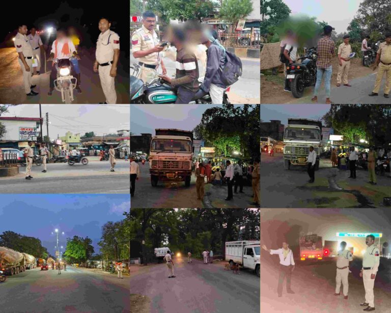 ट्रैफिक नियम तोड़े तो भरना पड़ा जुर्माना, 3 घंटे में 227 चालकों पर कार्रवाई