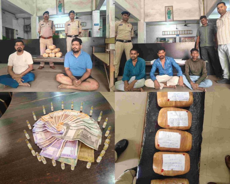 ऑपरेशन आघात में रायगढ़ पुलिस का डबल अटैक, गांजा-इंजेक्शन गैंग के 5 आरोपी गिरफ्तार