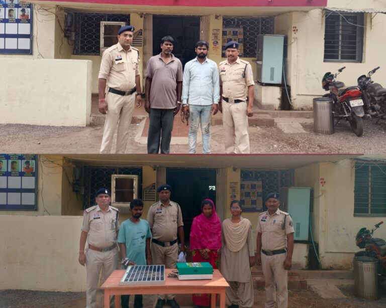खेतों में रात का कहर, सोलर पैनल-लोहा चुराने वाला गैंग दुर्ग पुलिस के शिकंजे में